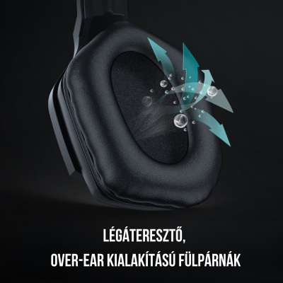 Onikuma B60 Vezeték nélküli Gamer headset - Fekete