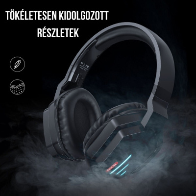 Onikuma B60 Vezeték nélküli Gamer headset - Fekete