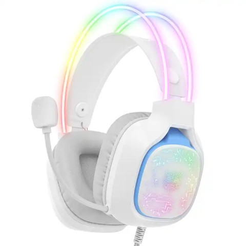 Onikuma X22 RGB Gamer headset - Fehér