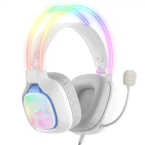 Onikuma X22 RGB Gamer headset - Fehér