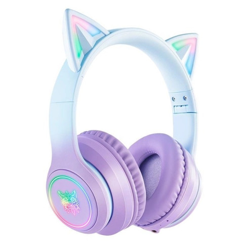 Onikuma B90 Vezeték nélküli Gamer headset - Lila - Cicafüles