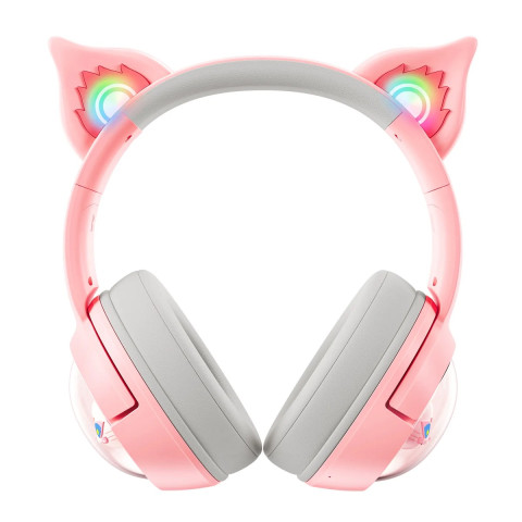 Onikuma B5 Vezeték nélküli Gamer headset - Pink - Cicafüles