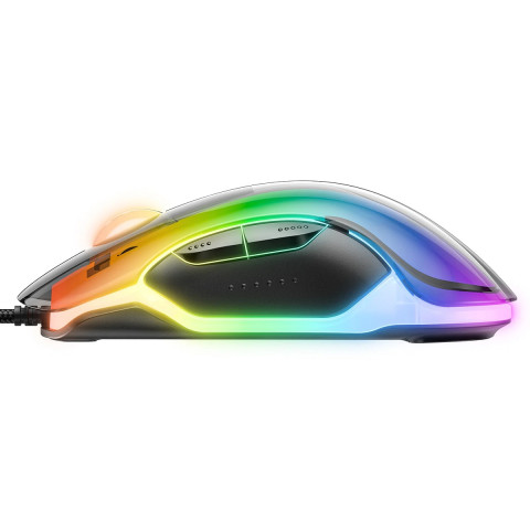 Onikuma CW925 RGB Átlátszó Gamer Egér - Színes