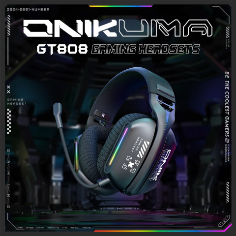 Onikuma GT808 Tri-Mode Vezeték Nélküli Gamer Headset