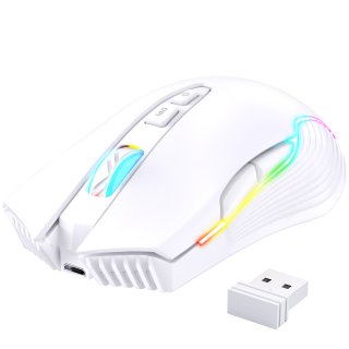 Onikuma CW905 2.4G Vezeték nélküli Gamer egér - Fehér