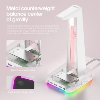 Onikuma ST-2 RGB Headset állvány - Fehér