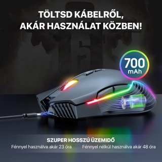 Onikuma CW905 2.4G Vezeték nélküli Gamer egér - Fekete