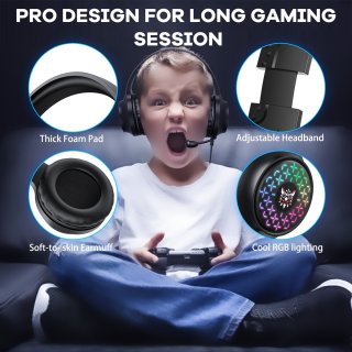 Onikuma X7 Pro RGB Gamer Fejhallgató - Fekete