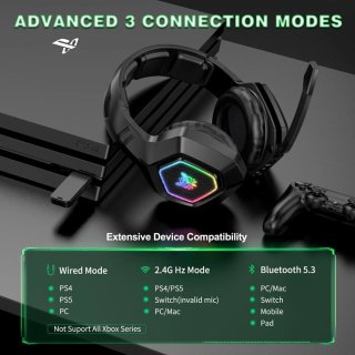 Onikuma B100 Tri-Mode Vezeték Nélküli Gamer Headset