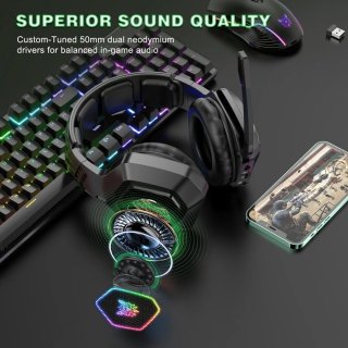 Onikuma B100 Tri-Mode Vezeték Nélküli Gamer Headset