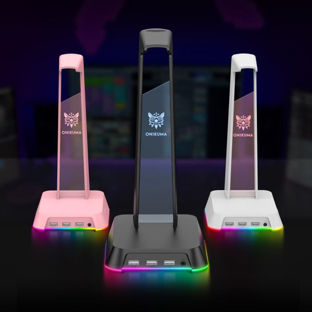 Onikuma ST-2 RGB Headset állvány - Fehér