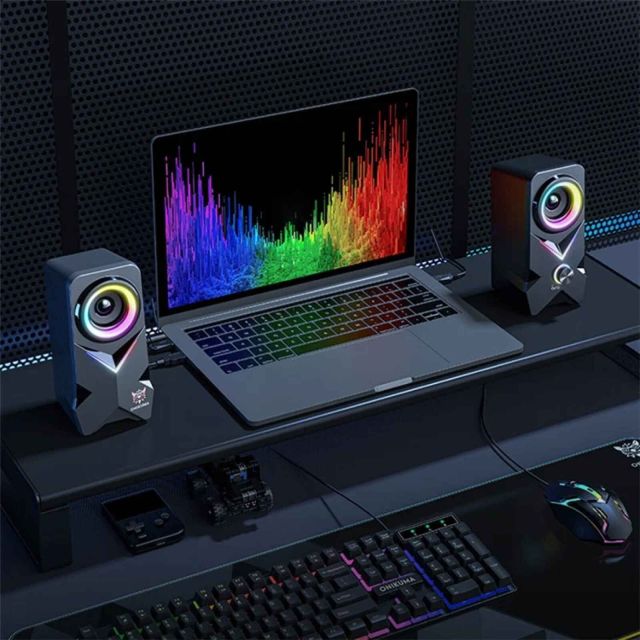 Onikuma L2 Fekete RGB hangszóró