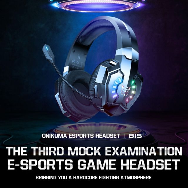 Onikuma B15 Tri-Mode Vezeték Nélküli Gamer Headset