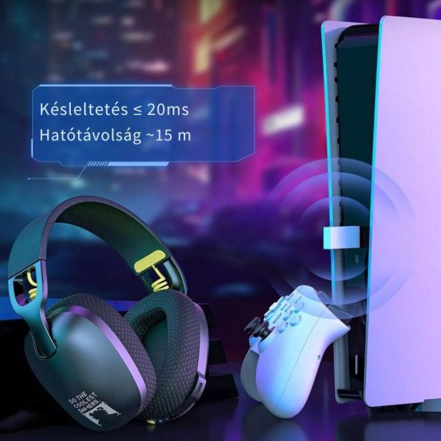 Onikuma B2 Vezeték Nélküli Bluetooth Gamer Fejhallgató