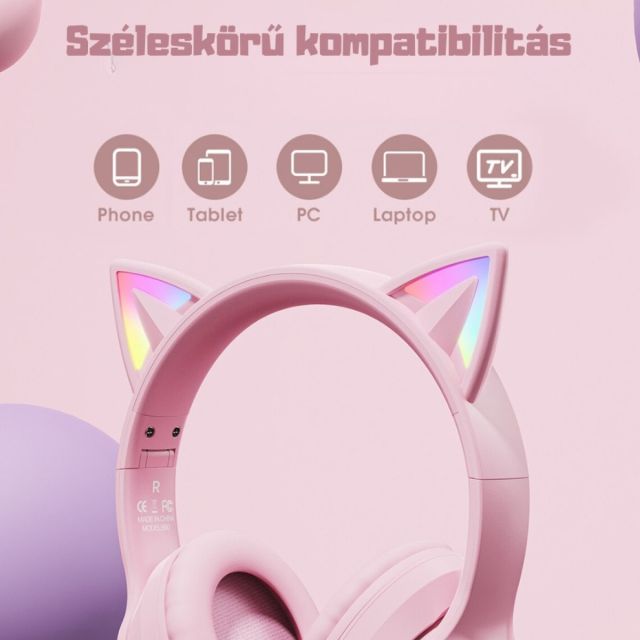 Onikuma B90 Vezeték Nélküli Gamer Headset - Cicafüles