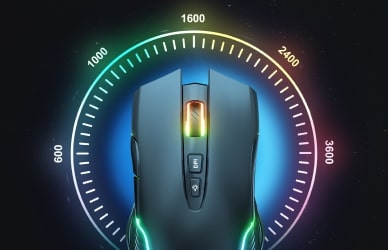 Onikuma CW905 2.4G Vezeték nélküli Gamer egér - Fehér