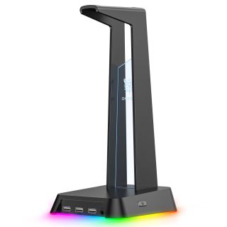 Onikuma ST-2 RGB Headset állvány - Fekete, RGB, USB