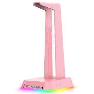 Onikuma ST-2 RGB Headset állvány - Pink, RGB, USB