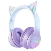 Onikuma B90 Vezeték nélküli Gamer headset - Lila - Cicafüles