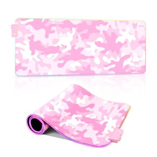 Onikuma MP005 Gamer Egérpad - XL - Pink Camouflage, Színes, XL