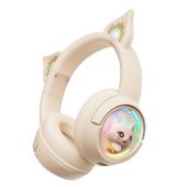 Onikuma B5 Vezeték nélküli Gamer headset - Bézs - Cicafüles